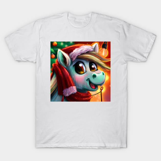 Cute Horse Drawing T-Shirt by Play Zoo